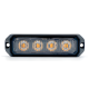 Van Master VMGLEDHD4A 12-24V R65 Heavy Duty 4 LED Amber Warning Light PN: VMGLEDHD4A